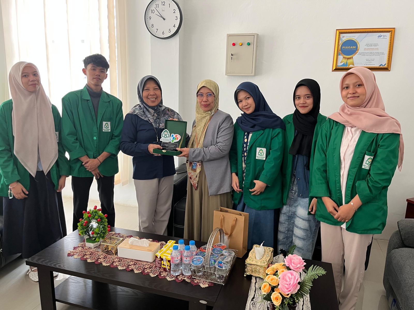 Penarikan Mahasiswa PKL di BPS kabupaten Gowa gelombang ke2 oleh Dosen Pembimbing dan ketua Prodi Matematika
