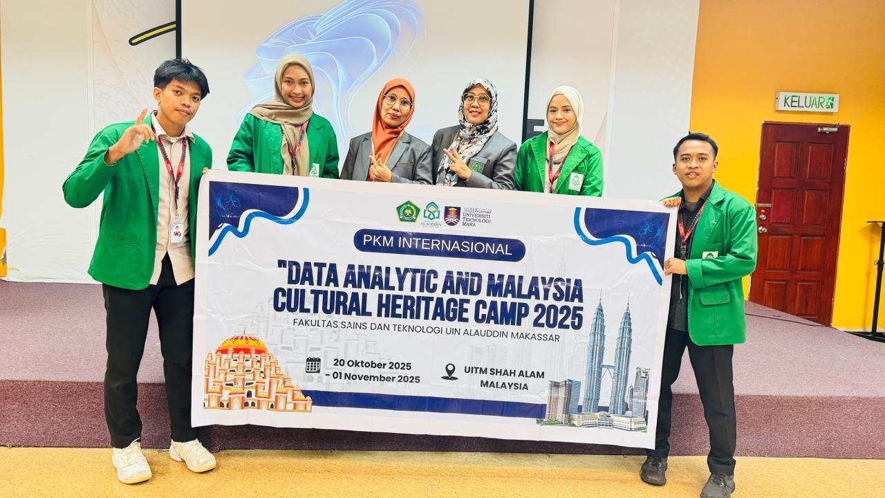 Prodi Matematika UIN Alauddin Makassar bekerja sama dengan Universitas Tegnologi MARA Malaysia dalam "Data Analytics and Malaysia Culture Heritage Camp 2025"